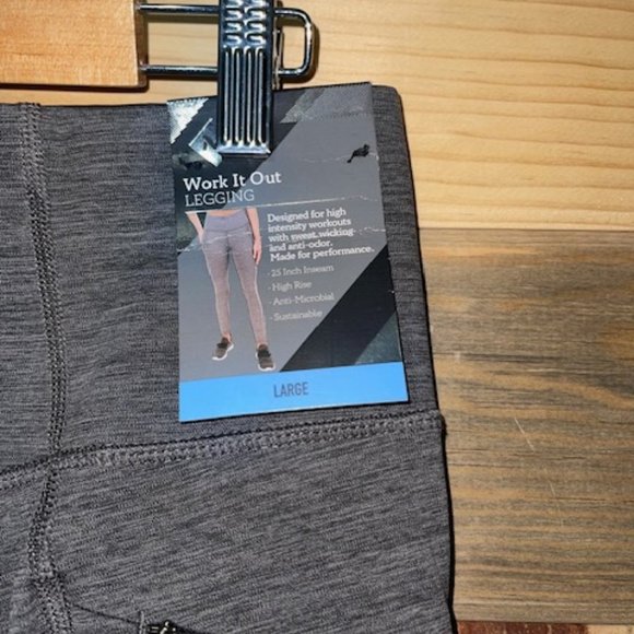 Member's Mark Work it Out Leggings Gray Large - Picture 5 of 7